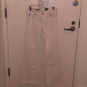 AG Flare White Jeans
